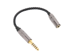 Cable Adaptador Para Auriculares Chapado En Oro, Conector Macho Balanceado De 4,4 Mm A Hembra