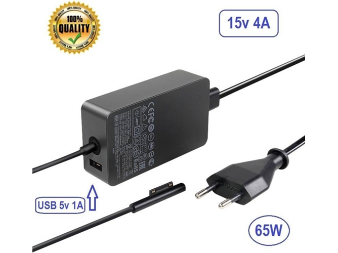 Cargador 65W para Microsoft Surface Pro 3 Pro 4 2017