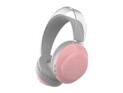 Auriculares Inalámbricos (rosas), Con Tecnología Bluetooth Y Diadema Transparente Con Luz.