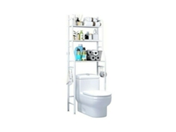Estantería Sobre Inodoro Wc Lavadora Ahorra Espacio Almacenamiento Cuarto Baño Blanco 160X47X25Cm MELIDACOSTA