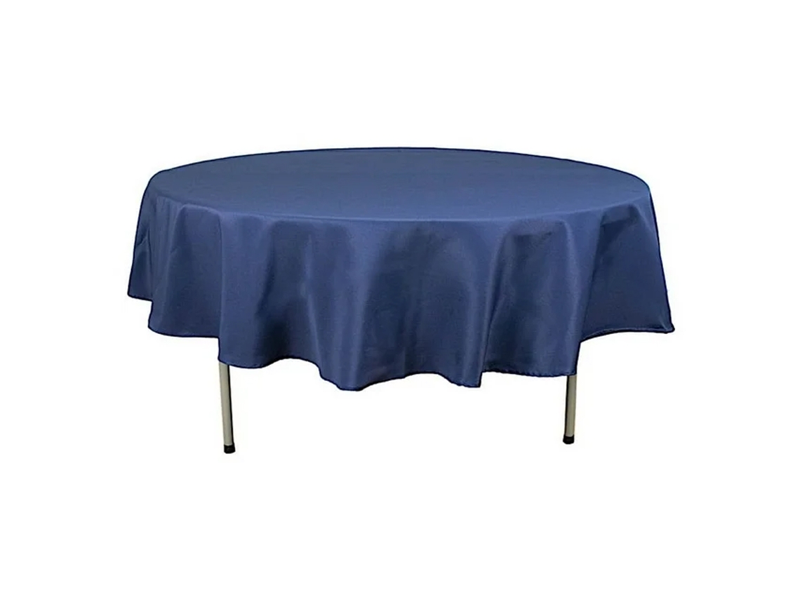 TRUYUETY Toalha De Mesa Redonda Azul Marinho 90 Em Poliéster Premium Para Casamento