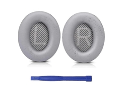 Kit De Almohadillas Grises Para Auriculares Bose Quietcomfort 35 Qc35 - Almohadillas De Espuma Viscoelástica Y Polipiel