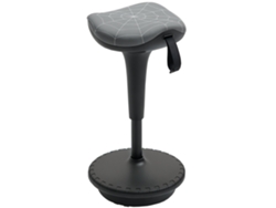 Taburete Oficina Ergonómico Giratorio Altura Regulable Gris