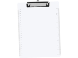 Portapapeles Transparente De 6 Piezas Con Escala Y Bolsillos Para Archivos, Para Escribir Y Tomar Notas.