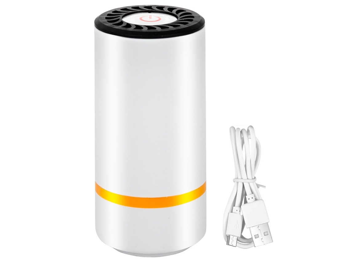 Selladora de alimentos al vacío, mini selladora al vacío, electrodoméstico de cocina para sellar al vacío, incluye 15 bolsas de vacío. Dureforward
