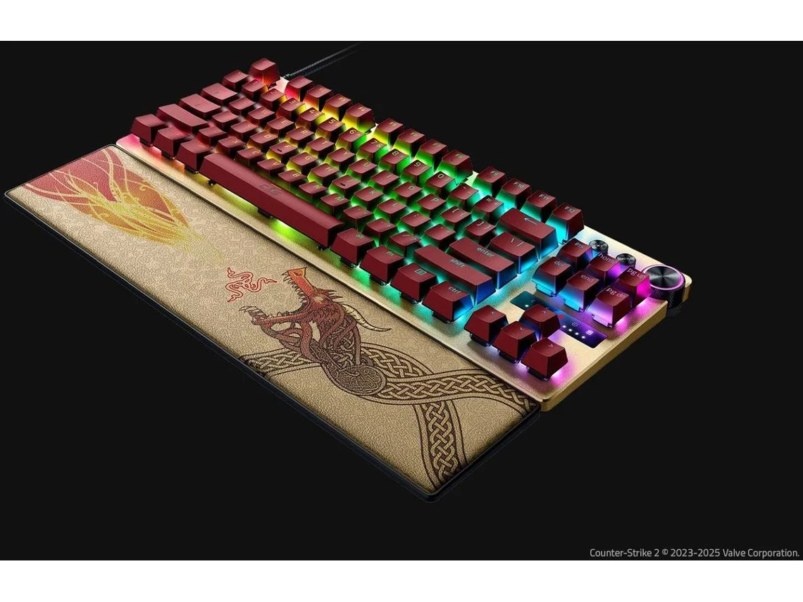 Teclado RAZER Huntsman V3 Pro TKL RGB Analog Optical Switches Gen-2 - Counter-Strike 2 Edition (Mecánico - US Layout)