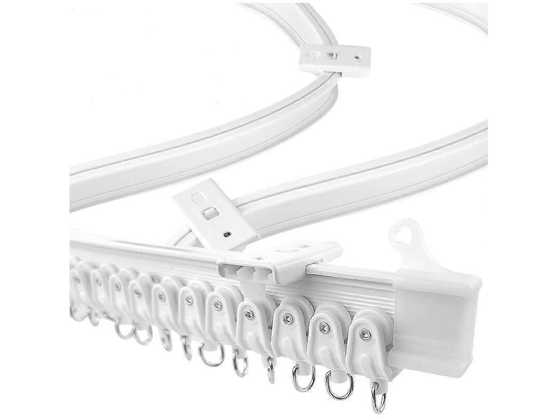 Rebe-varilla De Cortina Flexible Extensible 5 Metros, Rail De Cortina Para Separador De Habitaciones