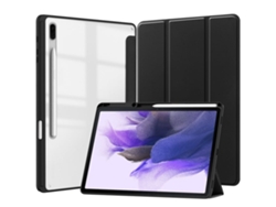 Funda Gusshious para Samsung Galaxy Tab S6 Lite 10.4 P610 2022/2020, carcasa acrílica transparente negra