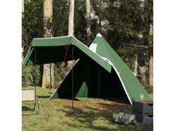 Tienda de campaña tipi impermeable verde para 5 personas