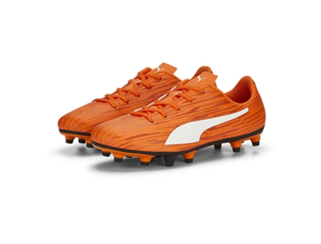 Botas de Niños para Fútbol PUMA Rapido Iii Fg Naranja (38)