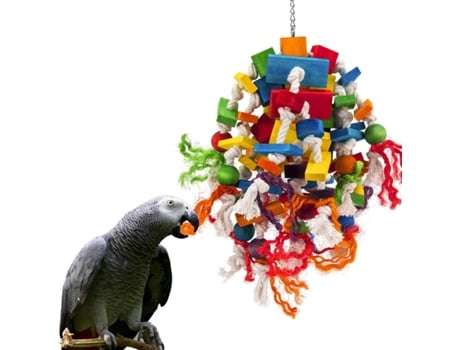 Juguete masticable para loros
