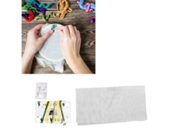 Kit de bordado con diseño impreso para decoración del hogar.