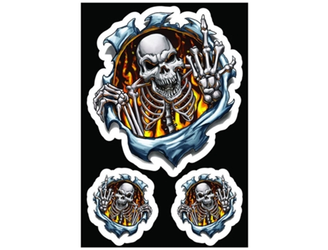 Pegatinas LETHAL THREAT Finger Skull LT55072