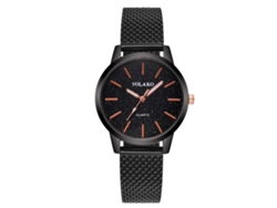 Reloj De Pulsera De Cuarzo Para Mujer Zhoulianfa Con Diamantes De Imitación Y Correa De Plástico Dorado.