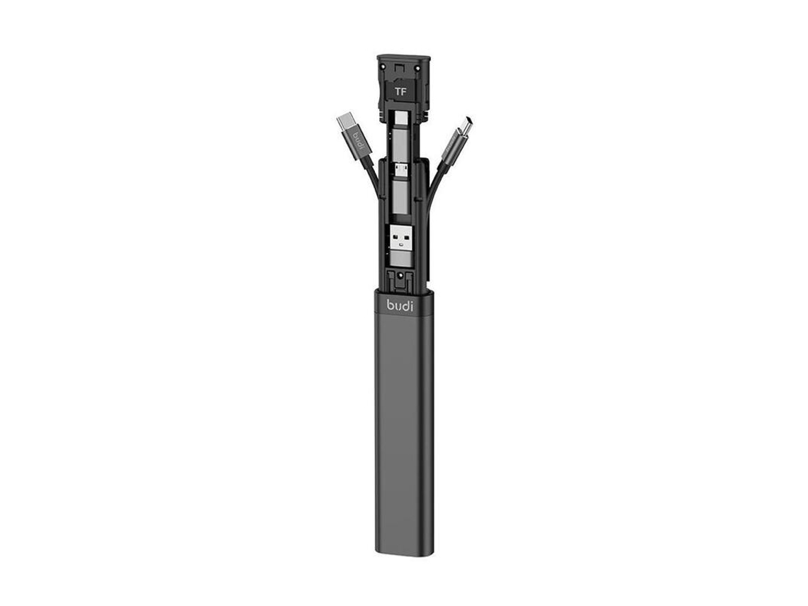 Estación de acoplamiento Bestvite, lector de tarjetas TF USB multifuncional para iPhone, expande el almacenamiento, color negro