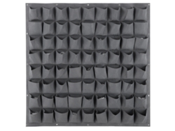 Bolsa Vertical Para Plantas Con 72 Bolsillos, Macetero Colgante Para Jardín Interior/exterior, Gris.