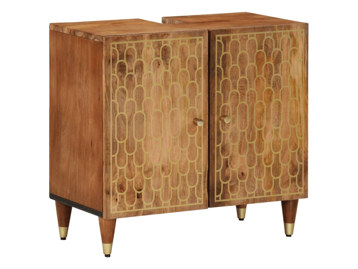 Mueble Para Lavabo De Baño VIDAXL Marrón Madera contrachapada (62x33x58 cm)
