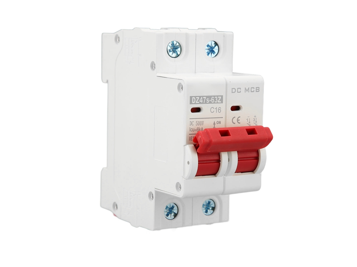 Disyuntor Mcb 2p Dc 500v 16a 6000a Con Capacidad De Ruptura Para Instalaciones Eléctricas