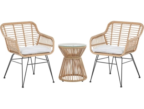 Conjunto de jardín de ratán natural BELIANI Trestina