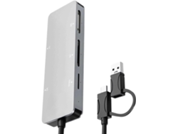 Lector De Tarjetas De Memoria Universal Compatible Con 6 Formatos Y Con Puertos Usb 3.0.