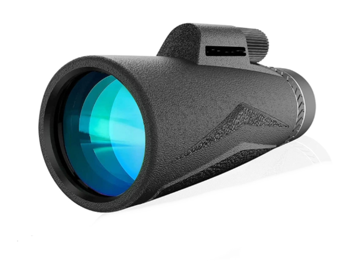 Telescopio monocular HD 12x50, antivaho, impermeable y a prueba de polvo, para observación de aves y senderismo, Yizhood (negro)