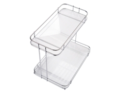 Estantería Multifuncional De Acrílico Transparente De 2 Niveles Para Mesa De Cocina Y Baño.