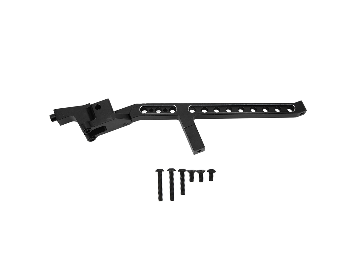 Soporte Trasero De Chasis Profesional De Aleación De Aluminio Para Coche Rc Traxxas Sledg 1/8, Negro.