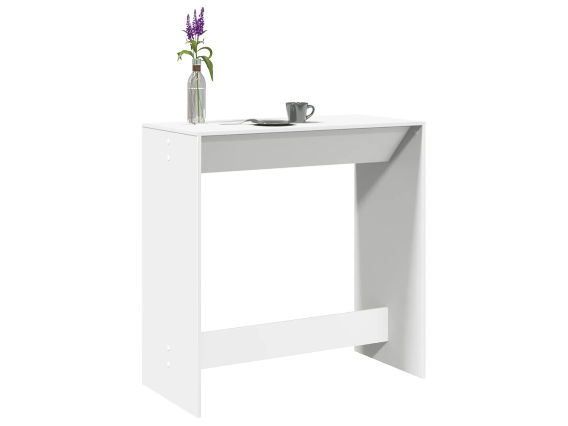 Mesa de bar  Mesa alta 102x50x103,5 cm Derivados de madera Blanco Wsd557163 Lovely Home