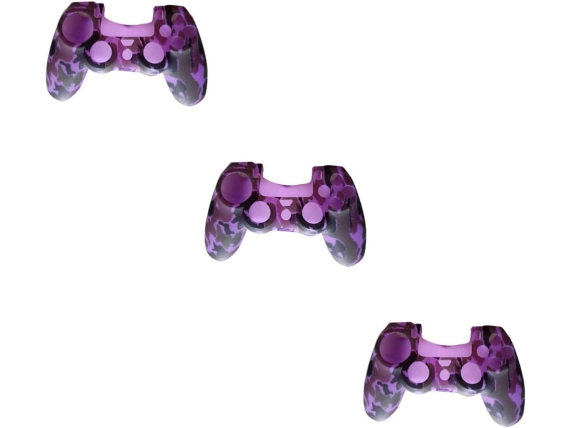 Funda De Silicona De 3 Piezas Para Mando, Diseño De Camuflaje, Accesorios Completos