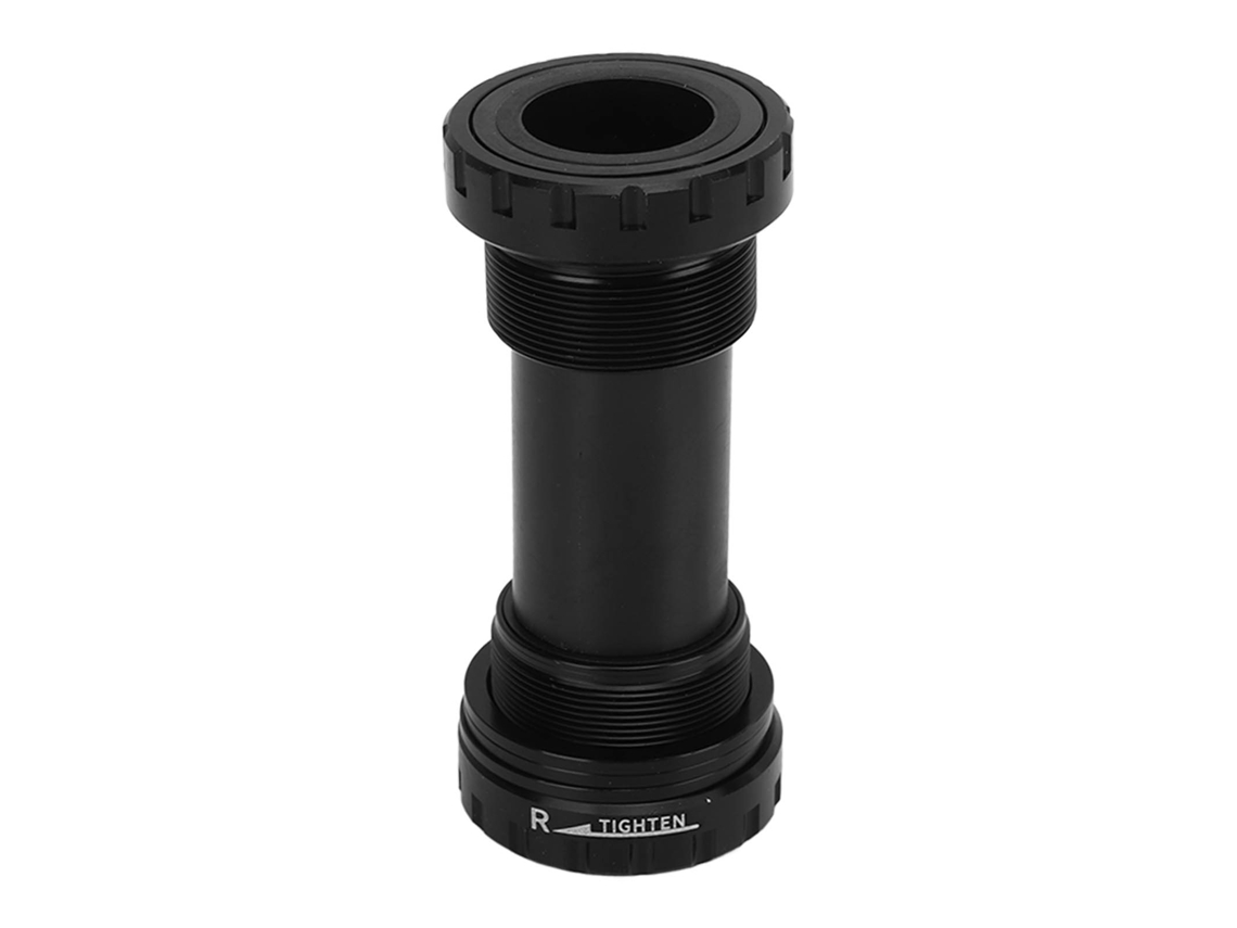 Buje De Pedal Inferior Roscado De Aleación De Aluminio Negro Para Bicicletas De Montaña Y De Carretera.