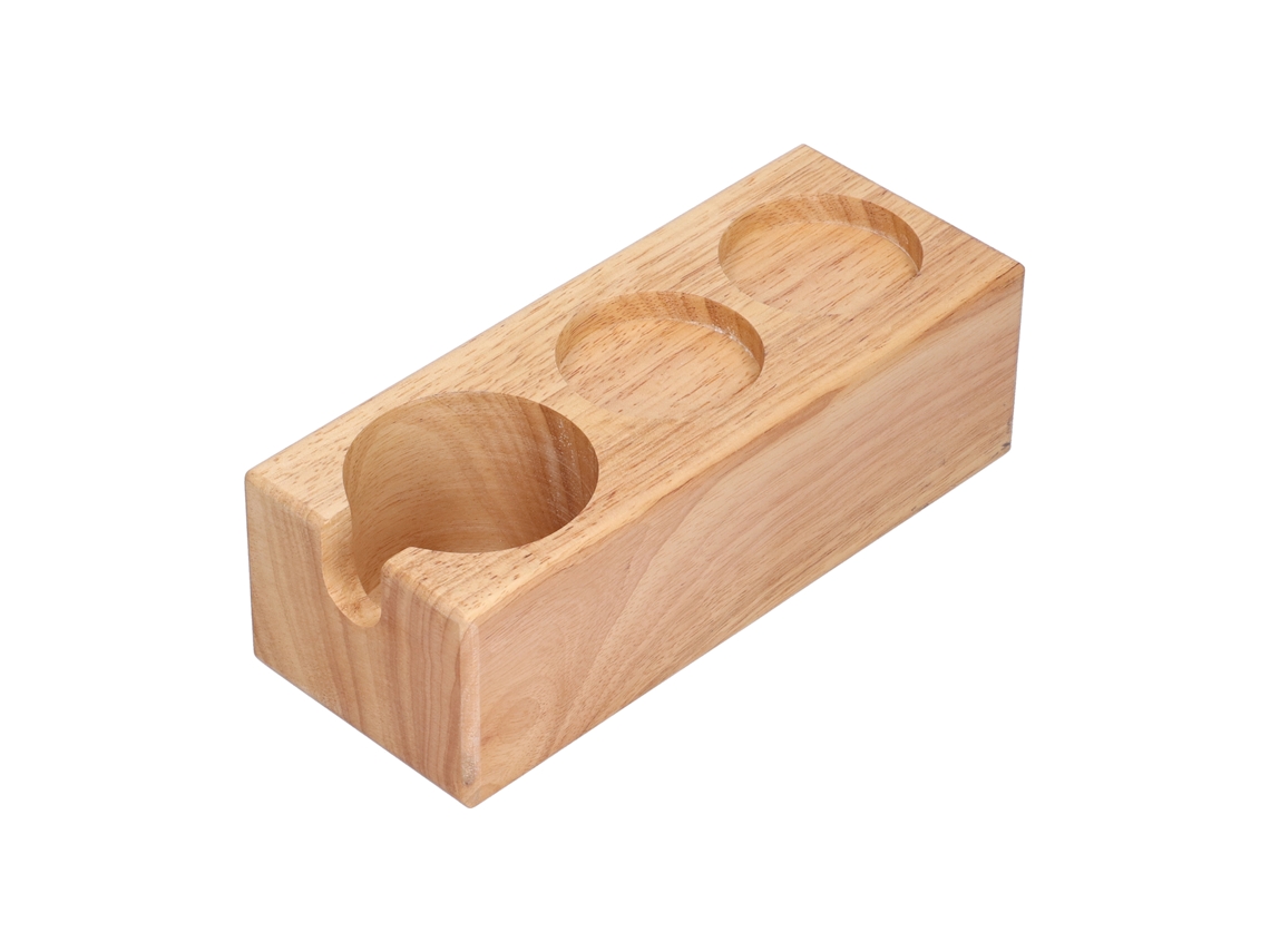 Soporte De Madera Para Cafetera De Émbolo Con Rejilla, Portafiltro, Estación De Compactación Y Accesorios Para Café.