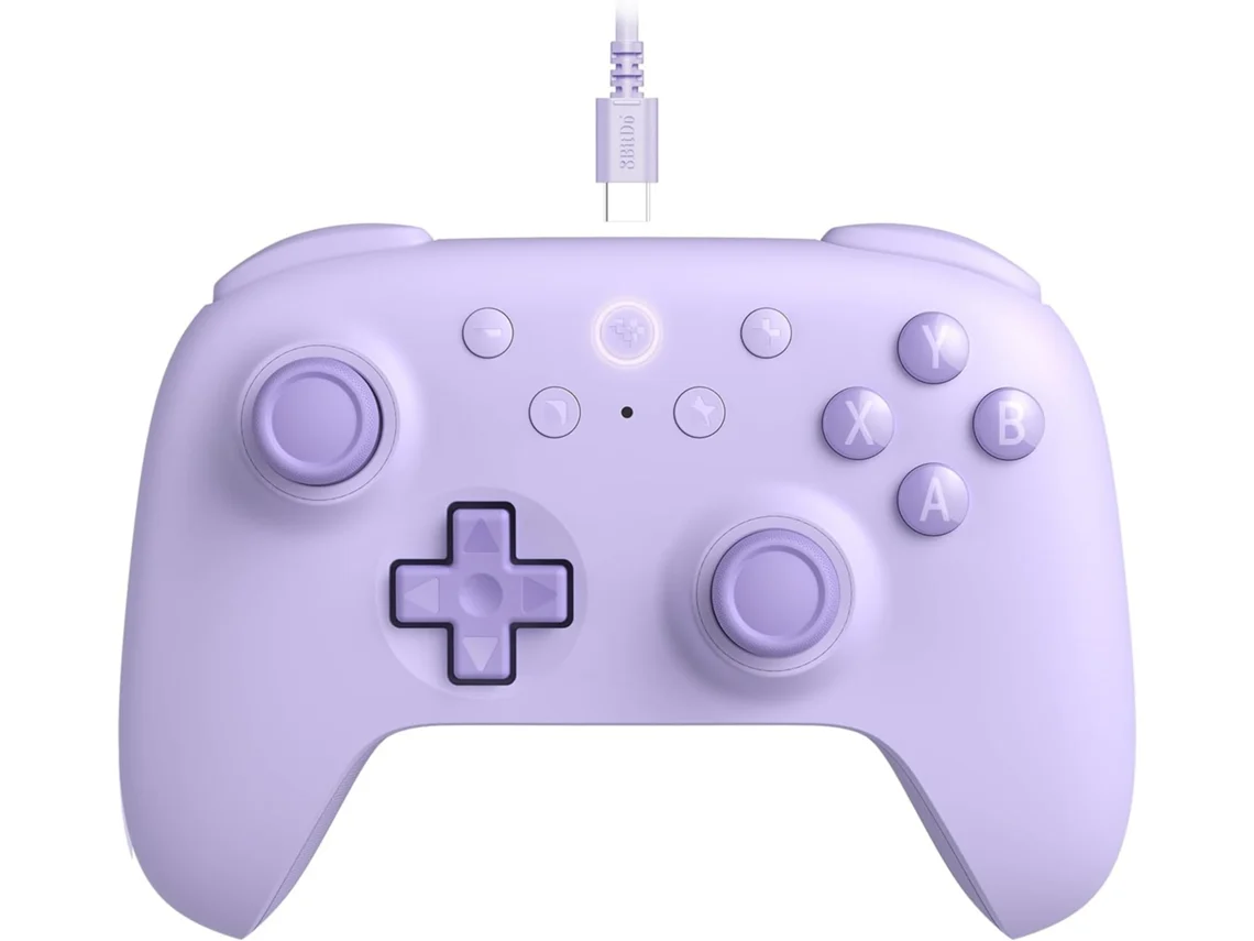 Mando para videojuegos 8BITDO Ultimate 2C con cable (Morado)