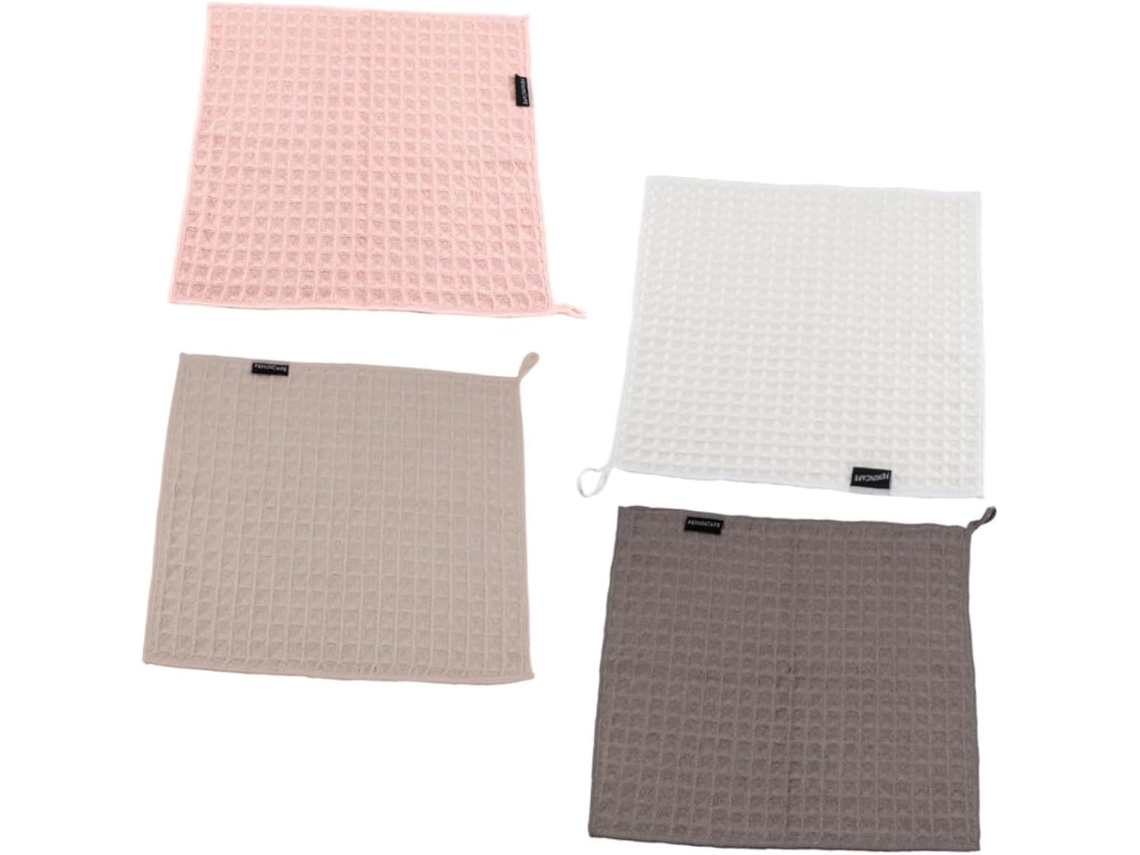 Juego De 4 Paños De Microfibra Lavables Y Absorbentes Para La Limpieza De La Cocina.