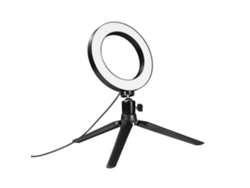 Luz Para Selfies Con Trípode Telescópico, 64 Led, 5 W, 10 Niveles De Brillo, Usb, Rotación De 360°.