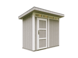Caseta Jardin Exterior paneles a base de Madera LP SmartSide 3m2 con Suelo y Baldosas Bituminosas - L161xA294xA239 cm - TIMBELA M901 - Tundra grey