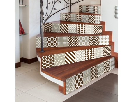 Papel de Pared Decal Riser Tiles Espen X 2 AMBIANCE STICKER
