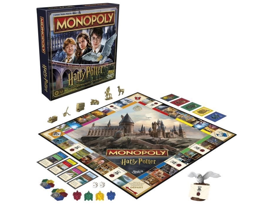Edición Monopoly de Harry Potter, juego de mesa, aventuras mágicas en Hogwarts, 8 años, 2-6 jugadores