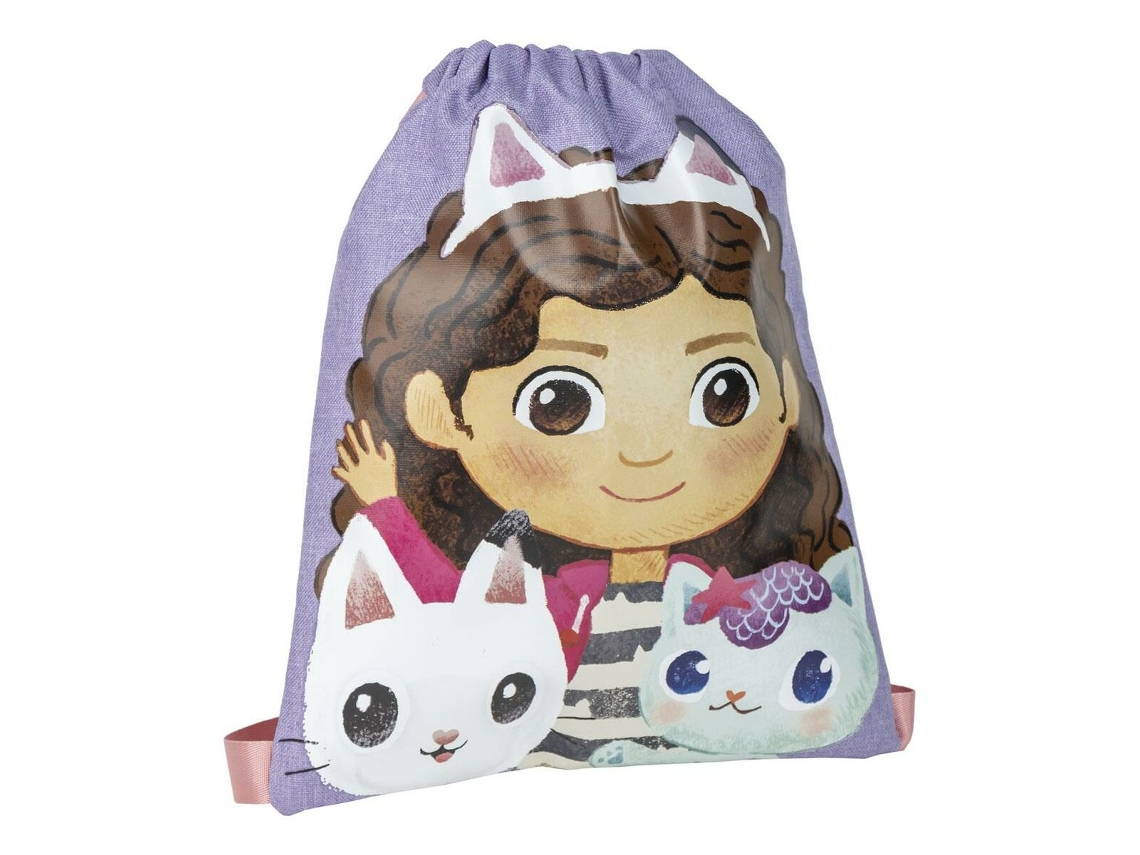 Mochila Saco Infantil GABBY'S DOLL HOUSE Lila 26 x 33 x 1 cm