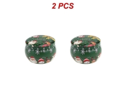 Latas Metálicas Navideñas Para Guardar Café, Té, Azúcar, Dulces Y Joyas, 125 G (4.4 Oz)