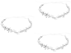 Conjunto De 3 Tocados De Novia Modernos Con Pedrería Plateada Para Bodas Y Compromisos.