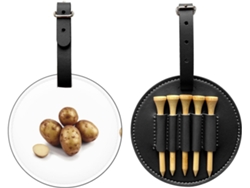 Bolsa de golf negra para tees, patatas frescas | Sin marca