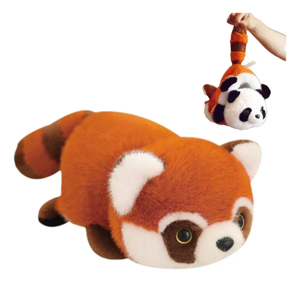 Panda de peluche reversible N | Panda rojo de peluche vayotoy
