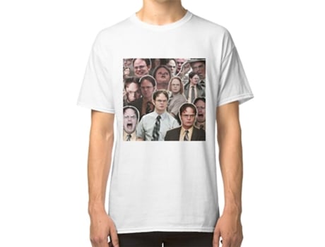 Camiseta ROCKINSTONE Dwight Schrute The Office Algodón para Hombre (XL)