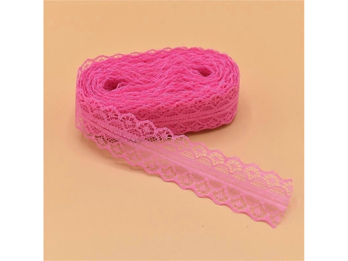 2026altiro-cinta De Encaje De 10 Yardas Con Tela De Red Bordada Para Costura, Decoración Diy, Bodas, Navidad, Halloween, Rosa.