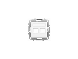 Tapa 2 Conectores Rj11-rj45 Blanco Soft Niessen Sky 8518.2 Bl