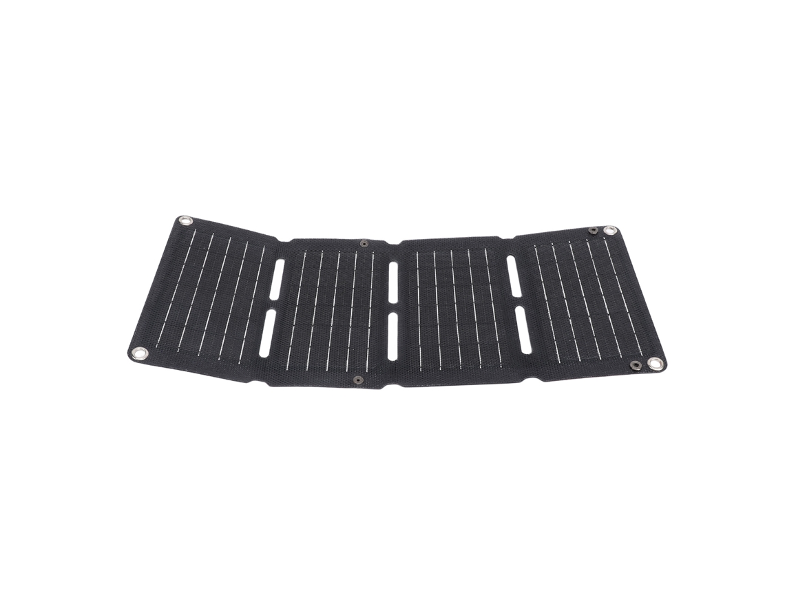 Panel solar plegable (recarga rápida, 2 salidas USB)