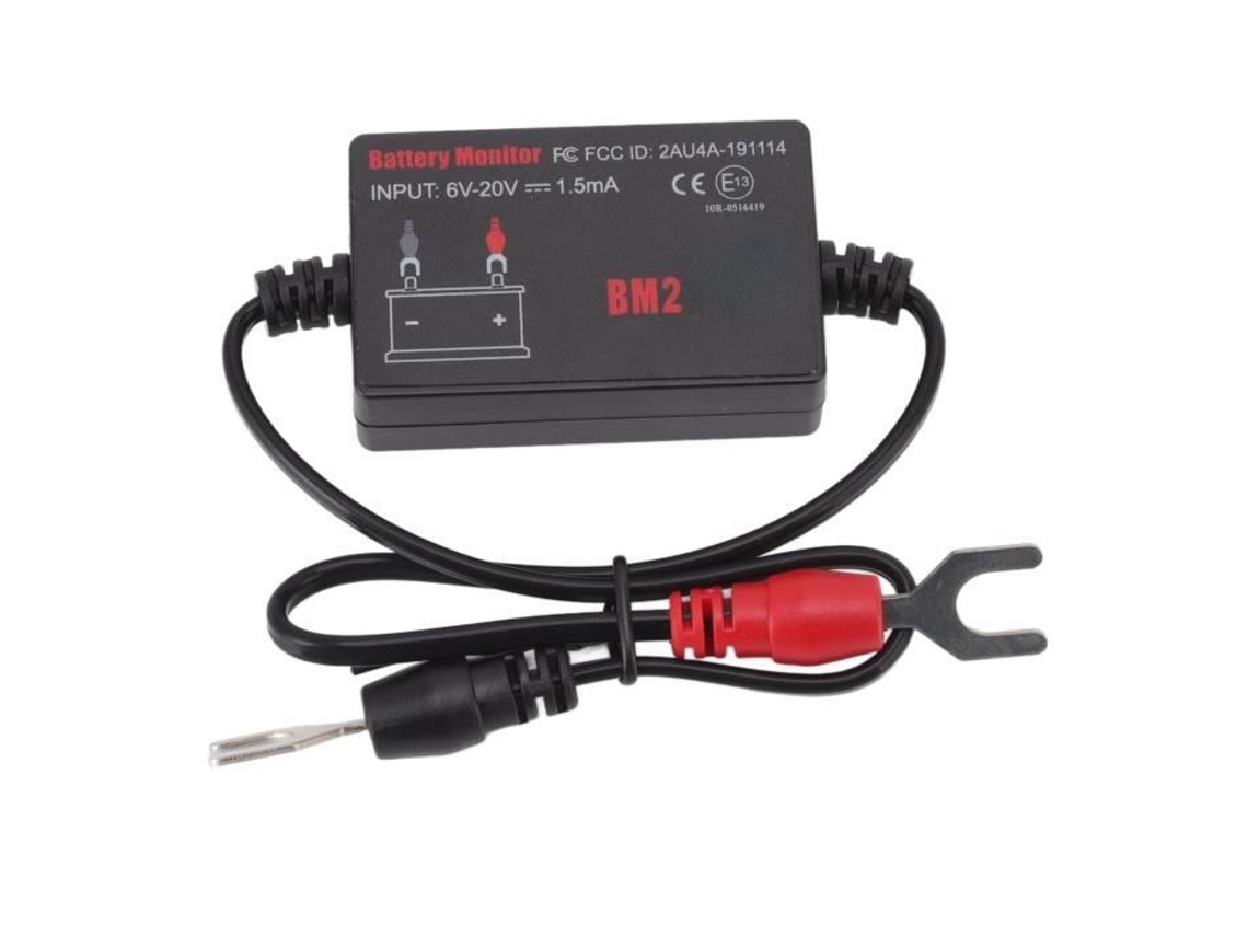 DILWE Probador de batería de Coche Monitor de batería automático Bluetooth 4.0 12V Probador de Detector de Fallas de batería