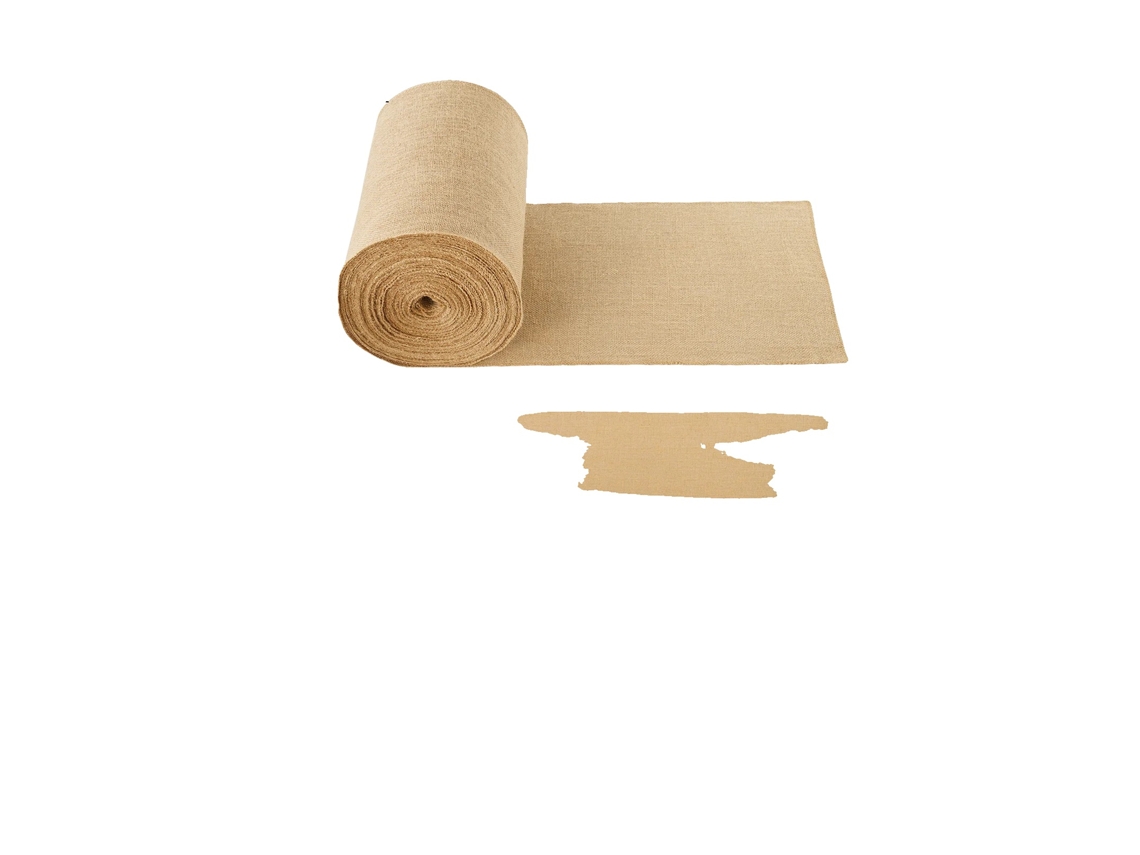Rollo de tela de yute, yute natural, duradero para manualidades y jardinería, 35,5 cm x 45,7 m, XL OEM