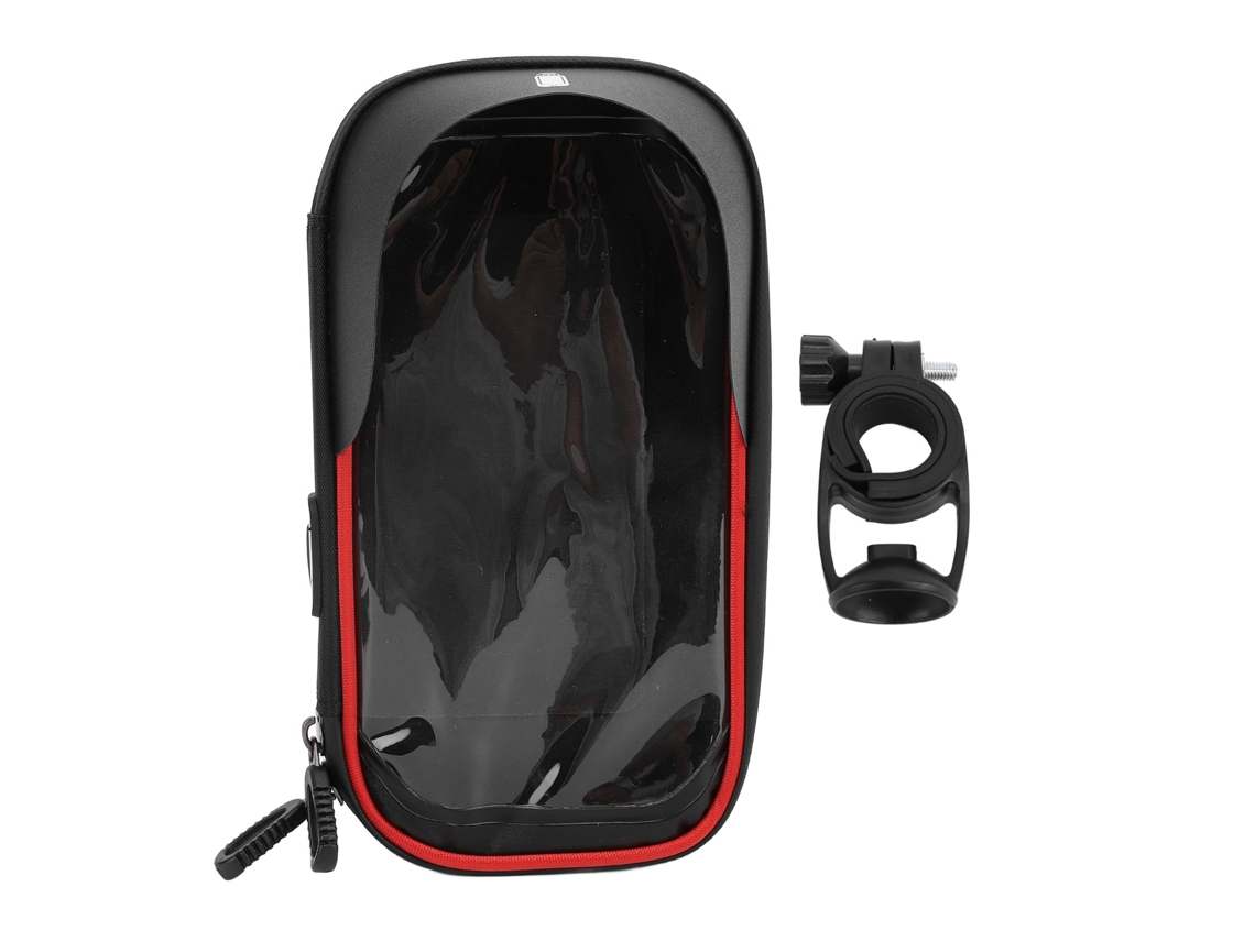 2026-funda Portátil Para Bicicleta Resistente Al Agua Con Visera Solar Y Cremallera Doble Bolsa Del Manillar De Bicicleta Eléctrica Rojo
