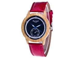 Elegante Reloj De Pulsera Unisex De Cuarzo De Alta Calidad - Color Rojo